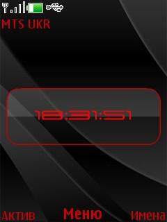 Clock Red