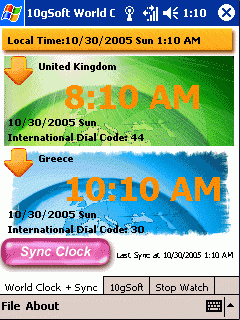 10gSoft World Clock Sync 2.5