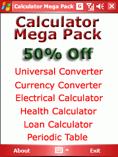 Calculator Mega Pack for Windows Mobile 5.0/6.0