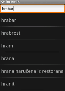 Collins Mini Gem Croatian-Turkish & Turkish-Croatian Dictionary (Android)