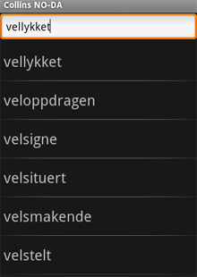 Collins Mini Gem Norwegian-Danish & Danish-Norwegian Dictionary (Android)