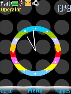 Colorful Clock Swf