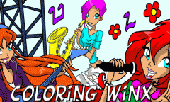 Coloring for Winx sing