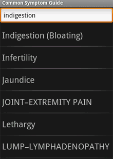 Common Symptom Guide (Android)
