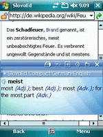 SlovoEd Compact English-German & German-English dictionary for Windows Mobile