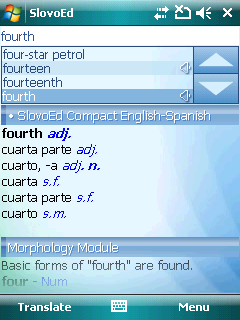SlovoEd Compact English-Spanish & Spanish-English dictionary for Windows Mobile
