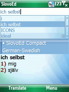 SlovoEd Compact German-Swedish & Swedish-German dictionary