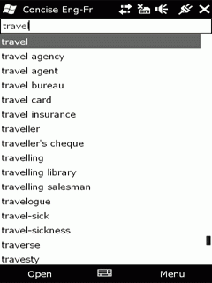 Concise Oxford-Hachette French Dictionary (Windows Mobile Professional)