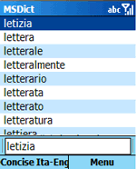 Concise Italian Paravia Dictionary (Windows Mobile SmPh)