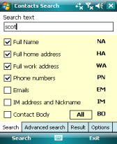 Contacts Search