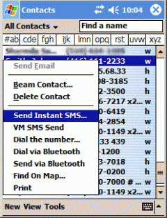 InstantSMS Sender (PPC 2002)