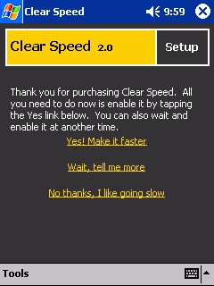 Clear Speed iPaq 1910 Accelerator