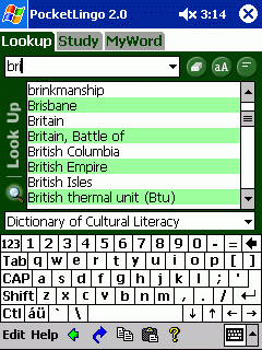 PocketLingo Cultural Literacy Dictionary (The New Dictionary of Cultural Literacy) for Pocket PC