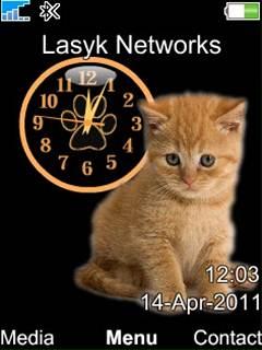 Cute Cat Clock