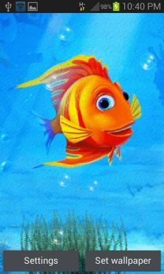 Cute Orange Fish LWP