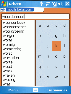 Dutch-English Dictionary for Windows Smartphone
