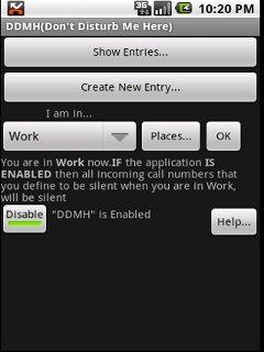 DDMH (Don't Disturb Me Here)