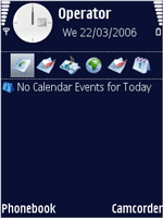 Deep Blue Nokia e90 Theme + Free Flash Lite Screensaver