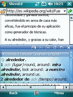 Talking SlovoEd Deluxe English-Spanish & Spanish-English dictionary for Windows Mobile