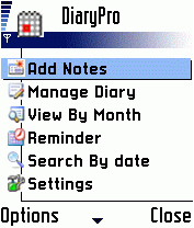 Diary pro for Symbian