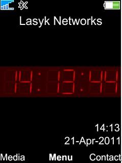 Digital Red Clock