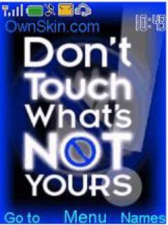 Dont Touch