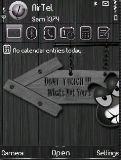 Dont touch Theme