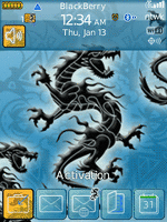 Blackberry Flip ZEN Theme: Dragon Tattoo