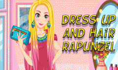 Dress up and hair Rapunzel