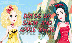 Dress up Apple and Snow White