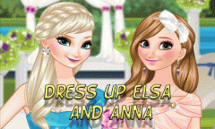 Dress up Elsa and Anna the wedding