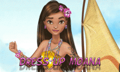 Dress up Moana princess for adventure
