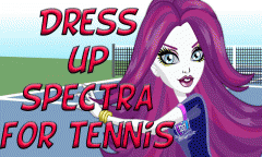 Dress up monster Spectra for tennis