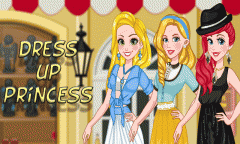 Dress up princess in fashion boutique