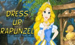 Dress up princess Rapunzel for a walk