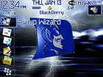 8100 Blackberry ZEN Theme: Duke Blue Devils
