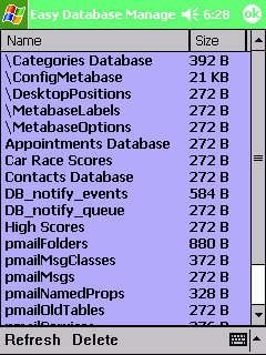Easy Database Manager for PPC 2003