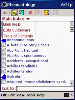 Evidence Based Medicine Guidelines - Rheumatology (EBRHU)