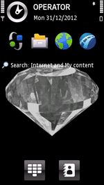 Elegant Black Diamond Theme Includes Free Digital Timer Screensaver