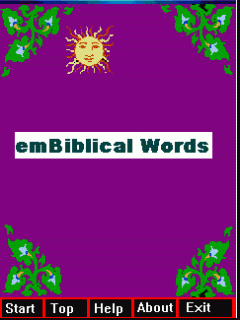emBiblical words