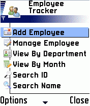 Employee Tracker for Symbian