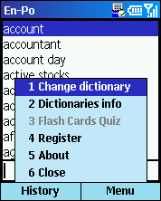English - Polish & Polish - English business dictionary for Windows Smartphone
