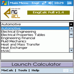 EngCalc (Mechanical) - Windows Mobile Calculator