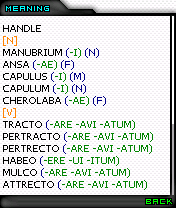 Handle Dictionary English-Latin