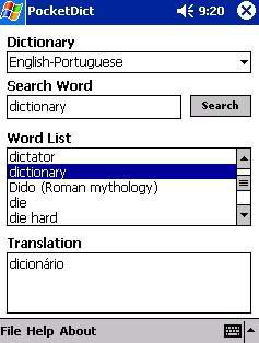 PocketDict English-Portuguese