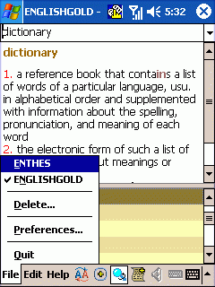 English Dictionary with Thesaurus Bundle for Pocket PC