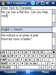 WCI Translator 2.2: English-French for Mobile 5.0