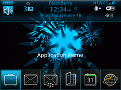 Blackberry Curve (8350i) ZEN Theme: Eon Blue