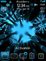 Blackberry Flip ZEN Theme: Eon Blue