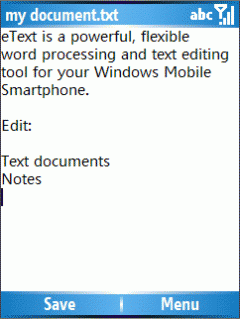 eText Editor & Word Processor from HandAware